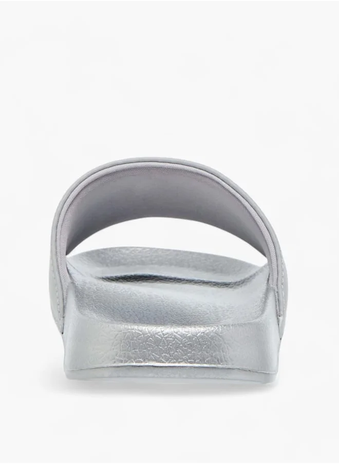 Celeste Womens Typographic Detail Slides