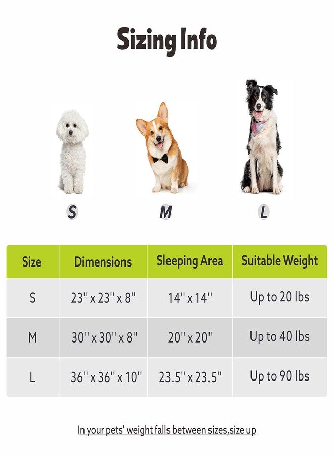 MIXJOY Dog Beds for Small Dogs, Washable Dog Bed with Removable Cover, Small Cat Bed for Indoor Cats, Calming Soft Dount Pet Beds with Anti Slip Bottom, Cute Puppy Beds, 23"x23"x8", Beige - Image 5