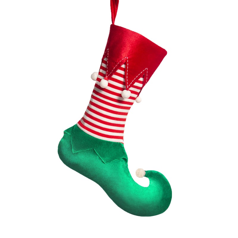 Generic Christmas Elf Stocking Candy Bag Ornament Elf socks