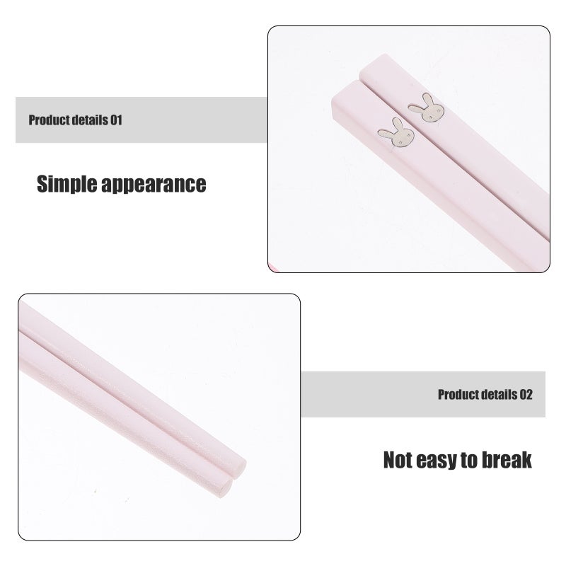 Elegant Alloy Chopsticks with Non-Slip Grip for Family Meals and Durable Use - Image 3