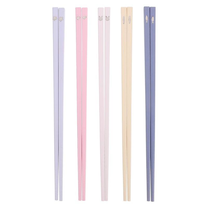 Elegant Alloy Chopsticks with Non-Slip Grip for Family Meals and Durable Use - Image 1