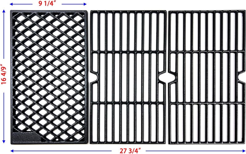 Direct Store DC148 16 4/9'' Cast Iron Cooking Grates for Dynaglo DGH450CRP DGH450CRP-D 4 Burner, DGH474CRP DGH485CRP DGB494SPB, for Kenmore 146.16132110 146.23678310 Backyard BY13-101-001-12 Grill - Image 2