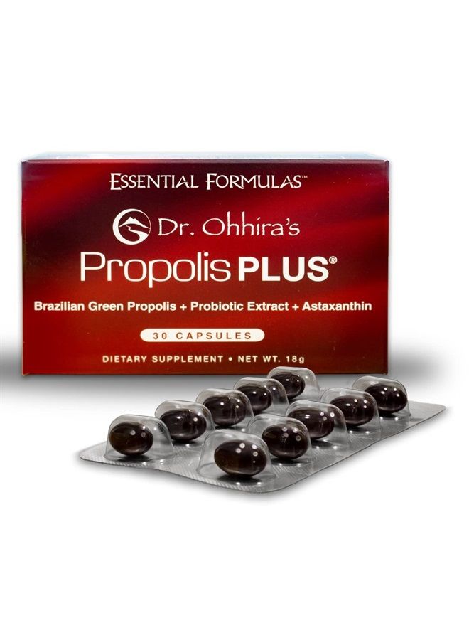essential formulas Dr. Ohhira's Propolis Plus 30 Capsules with Brazilian Green Propolis - Image 1