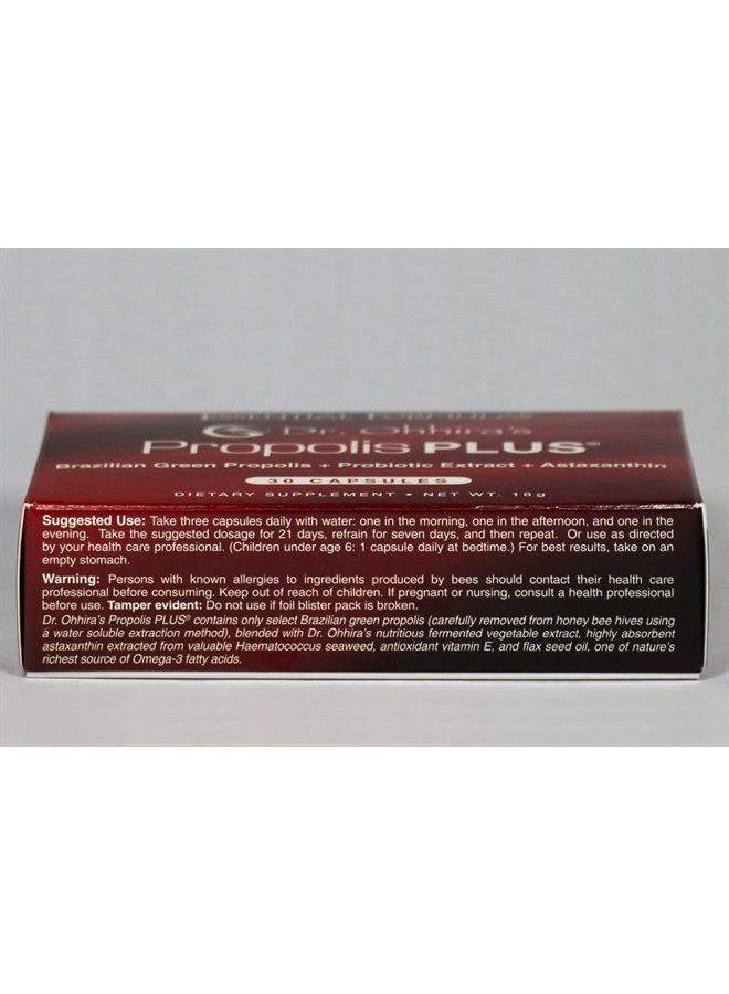 essential formulas Dr. Ohhira's Propolis Plus 30 Capsules with Brazilian Green Propolis - Image 3
