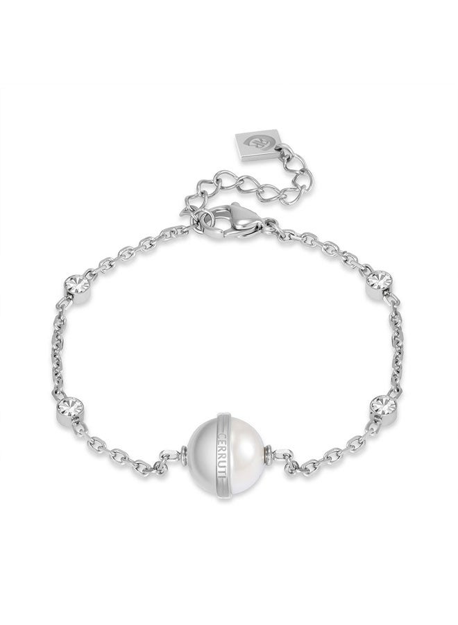 شيروتي 1881 سوار لوسيانا فضي بمركز دائري مزخرف - Image 1