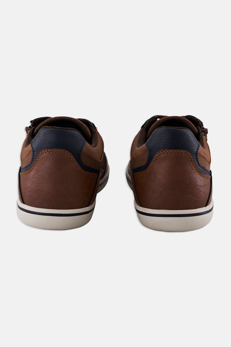 GEOX Men Elver Lace Up Sneakers, Brown  - Image 2