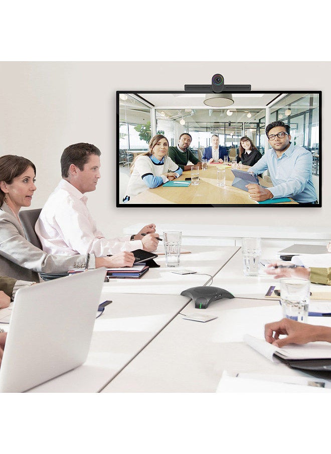 Generic - USB Speakerphone Conference Microphone Omnidirectional Computer Mic 360° Voice Pickup with Mute Key for Skype/Video Conference/Online Course/Live Streaming/Gaming/Daily Chatting - Image 1