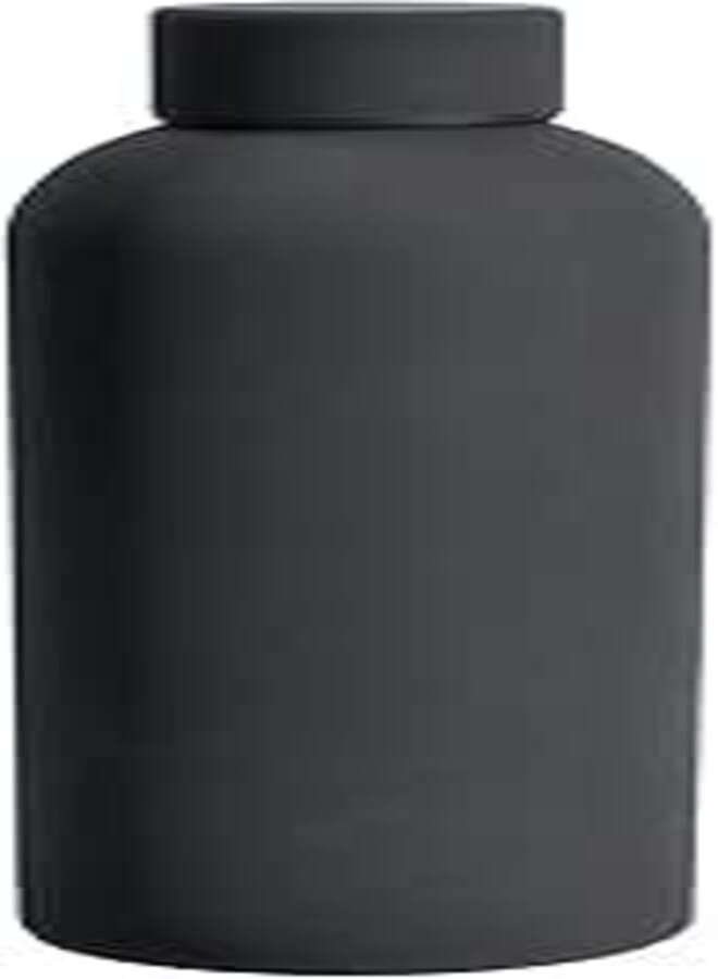 SuperGeneriX 17oz Matte Finish Stainless Steel Water Bottle | Vacuum Insulated Travel Bottle |12 hrs Hot & 18 hrs Cold| Smooth Rubber Finish Water Bottle (Black)