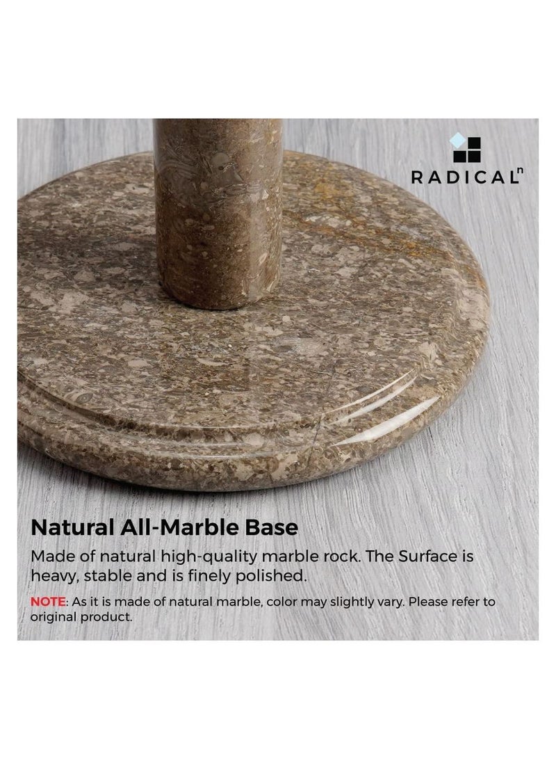 RADICALn Oceanic Marble Paper Towel / Toilet Paper Holder | 12.5" Handmade Countertop Stand - Image 5