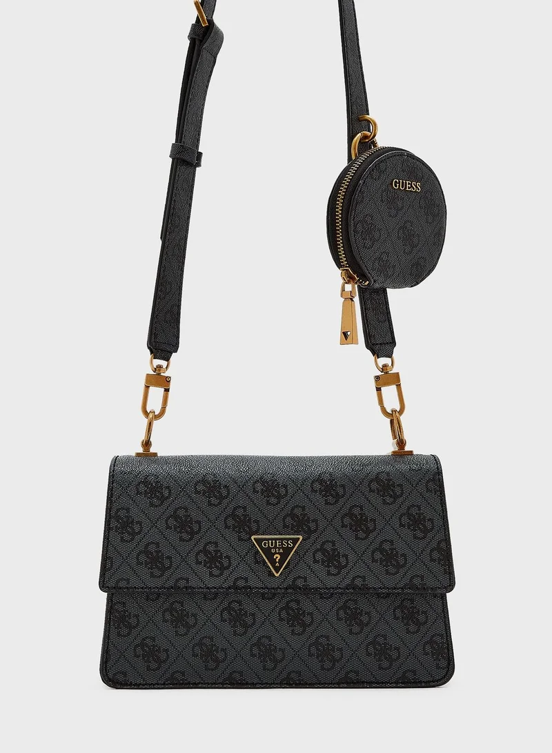 GUESS Alexie Flap Over Crossbody Bag