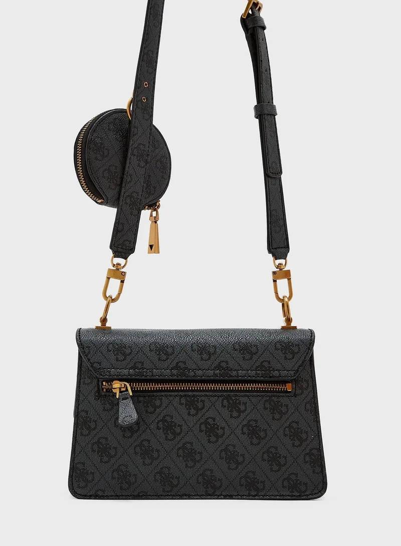 GUESS Alexie Flap Over Crossbody Bag