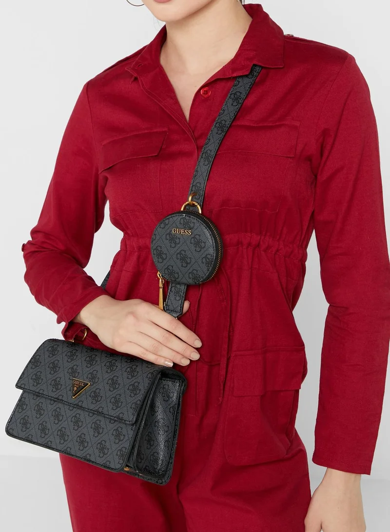 GUESS Alexie Flap Over Crossbody Bag