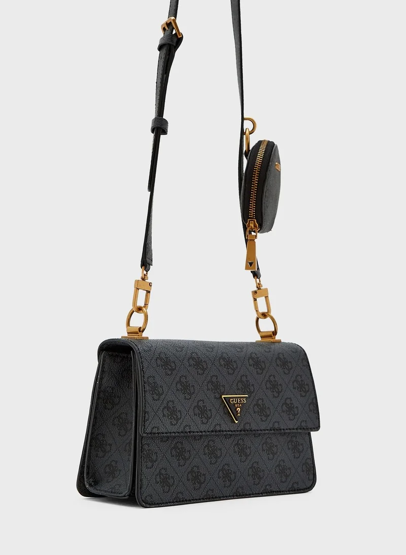 GUESS Alexie Flap Over Crossbody Bag