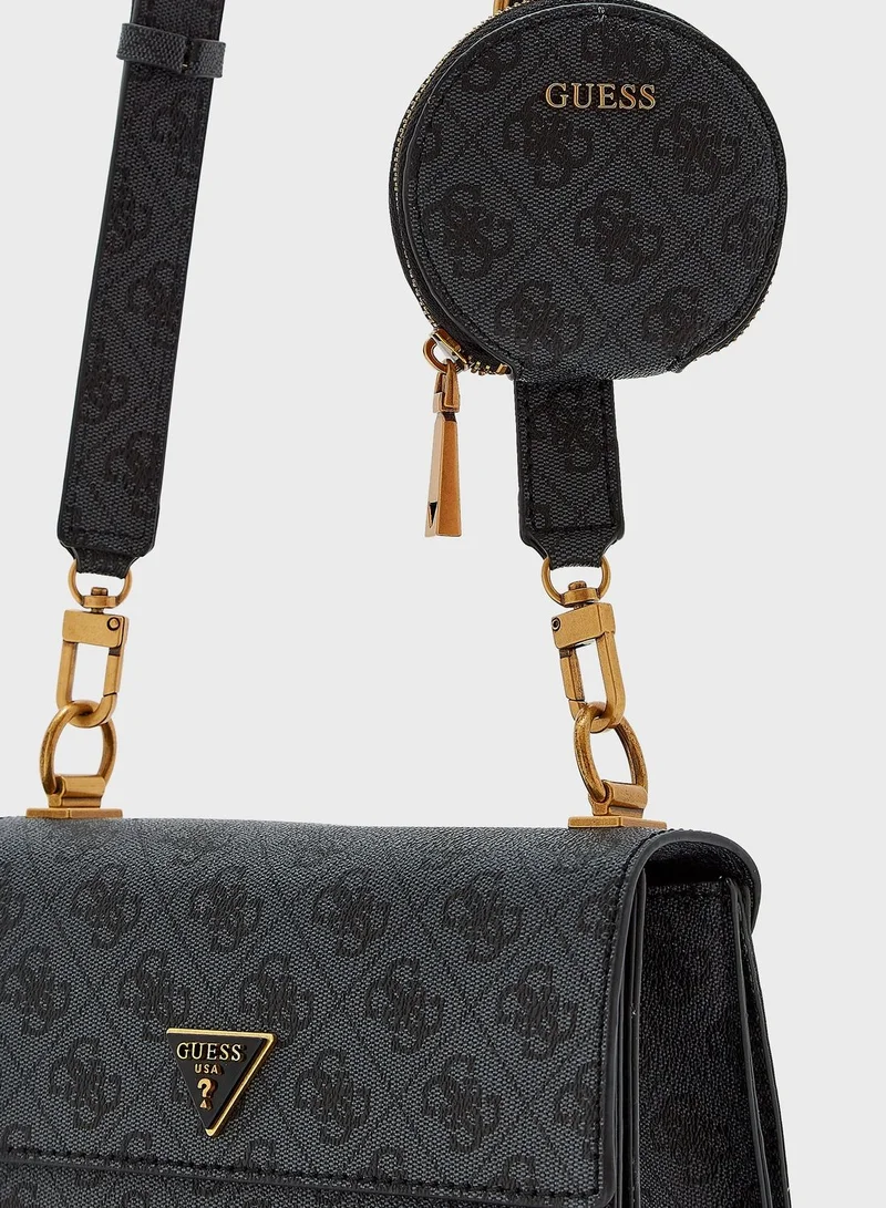 GUESS Alexie Flap Over Crossbody Bag