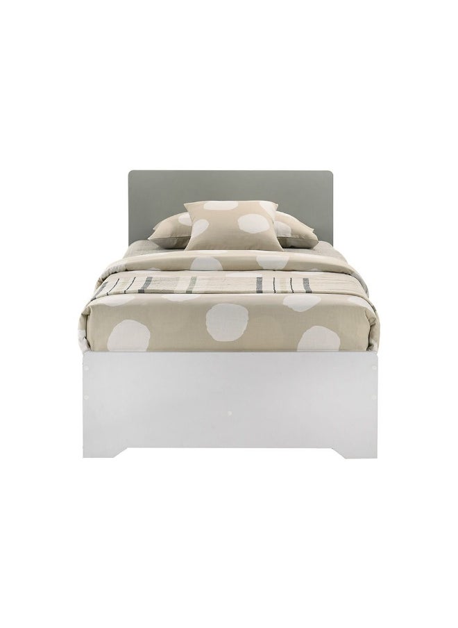 DANUBE HOME Genius 90X200 Kids Bed Modern Design Wooden Single Bed Frame Furniture Comfortable Bed (Mattress Not Included) L205.8Xw94.8Xh79Cm-White+Grey  - Image 5