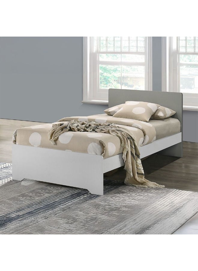 DANUBE HOME Genius 90X200 Kids Bed Modern Design Wooden Single Bed Frame Furniture Comfortable Bed (Mattress Not Included) L205.8Xw94.8Xh79Cm-White+Grey  - Image 3