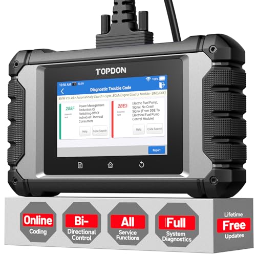 Topdon TOPDON ArtiDiag EU Bi-Directional Scanner, Full-System Diagnostic Tool for Mercedes-Benz, BMW, V.A.G Group, ECU Online Coding, All Service Functions, Active Test, V.A.G Guidance, Lifetime Free Update - Image 1
