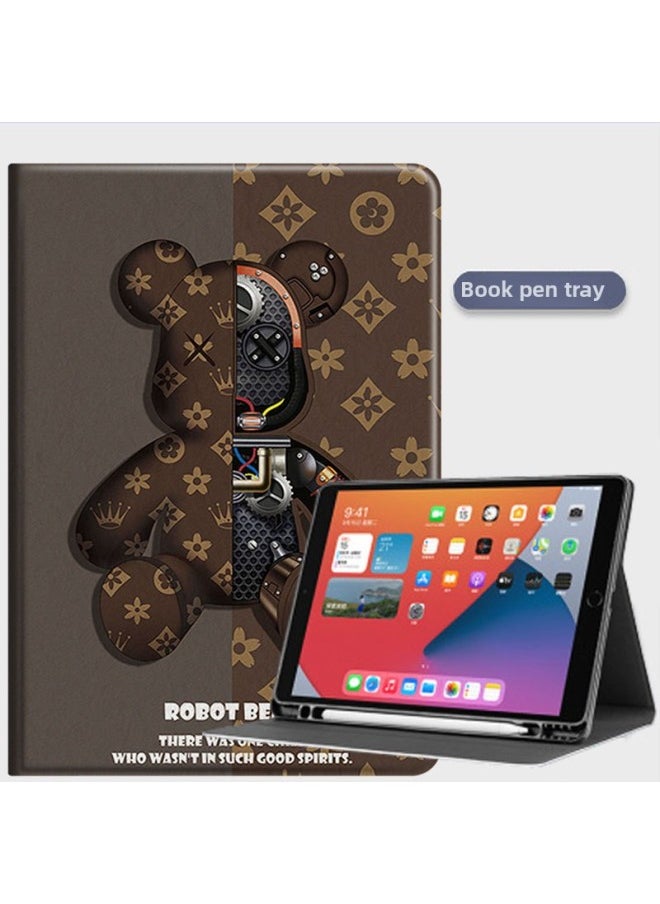 Generic - Use Ipad 10th Generation Protective Case With Pen Slot 7/8/9 Generation 10.2 Inch Mini6 Soft Case Pro11 Case Air45-Color:Cloud Pony [Pen Slot]]-Applicable Model:iPad 2017/2018 (9.7 Inches) - Image 1
