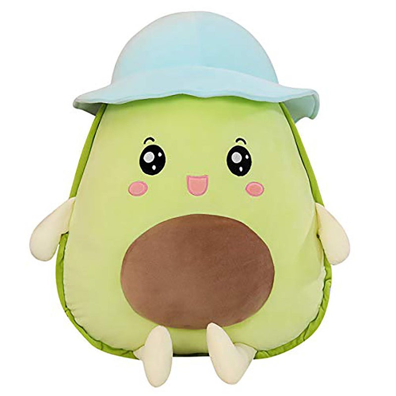 AngelGift Cuddly Big Soft Toys Fruit Serie Avocado Stuffed Animals Toy Cushion Doll Avocado Plushie Toys Best Birthday Gifts for The Children Kids Baby Toys Green 10 25cm - Image 2