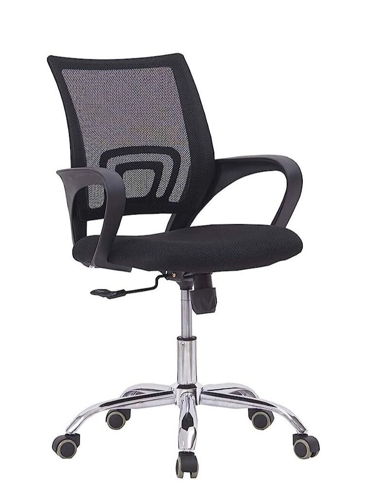 KARNAK Karnak Mesh Executive Office Home Chair 360° Swivel Ergonomic Adjustable Height Lumbar Support Back - Color (Black)  - Image 2