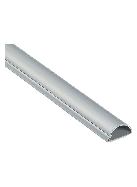 Electrical PVC Floor Trunking - D-Line Mini Cable Trunking Self-Adhesive Cable Covers Electrical Cable Tidy, Popular Cable Management Solution 1 metre Length (10 X 25MM Width-16mm, Grey)