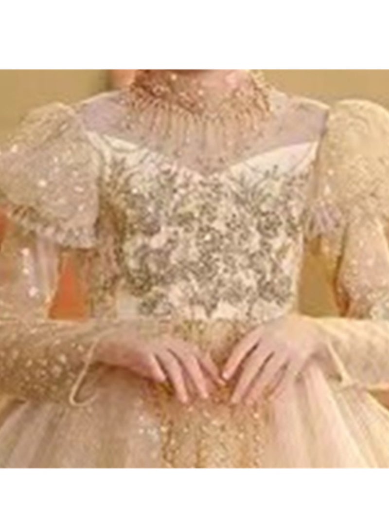 Children's dress new princess dress evening dress little girl performance piano catwalk dress Costumes - Image 4