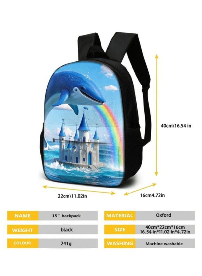 The latest universal cartoon new three-piece schoolbag (for students, teenagers, children) - 454  - Image 5