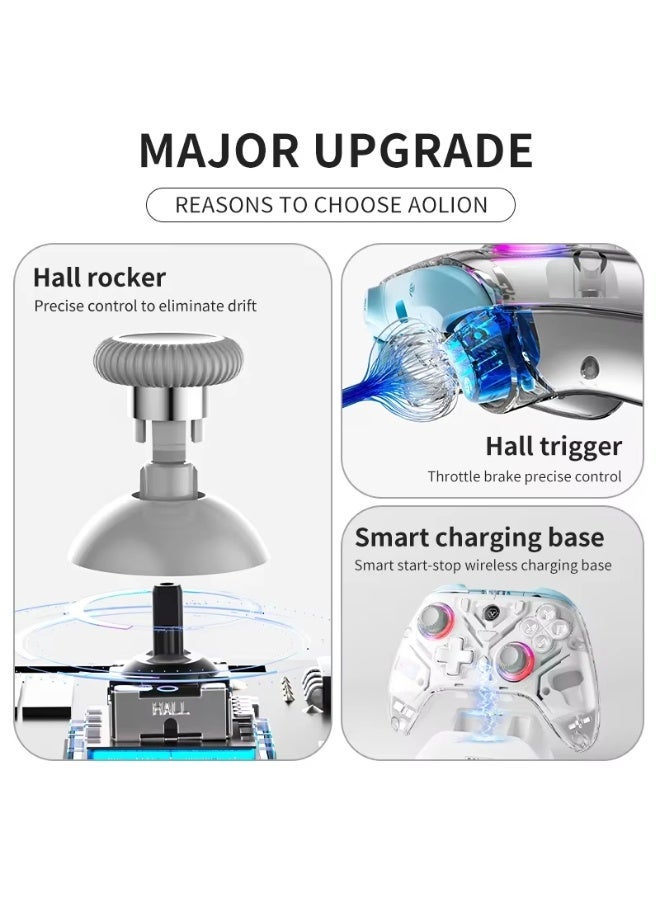 Aolion K10 Gaming Controller With Charging Dock RGB Wireless Gamepad Hall Effect Joystick Trigger For Nintendo Switch/PC/Phone - Image 4