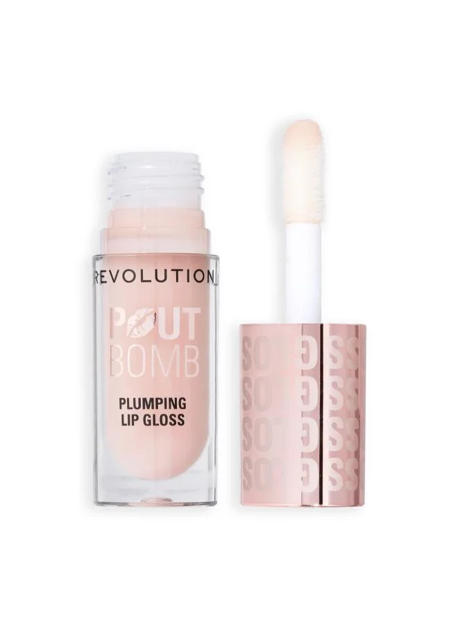 Revolution  Pout Bomb Plumping Gloss Milky Sheer Holo￼ for Women | Best Price UAE