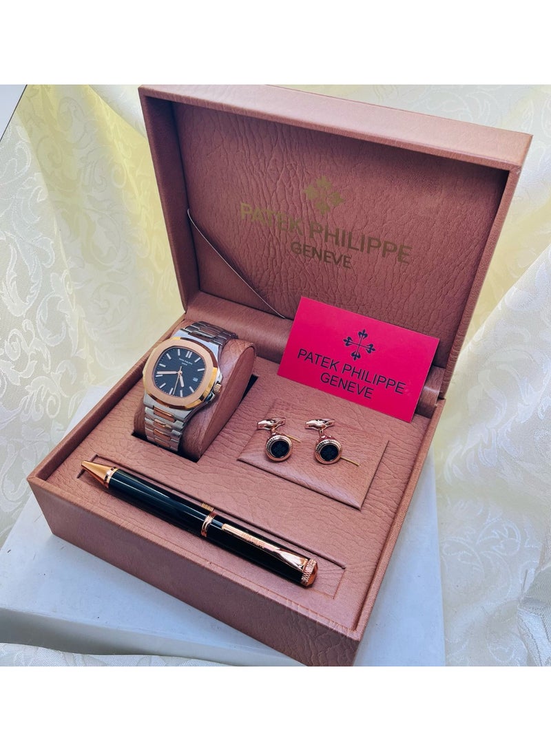 Patek Philippe watch and cufflinks for men