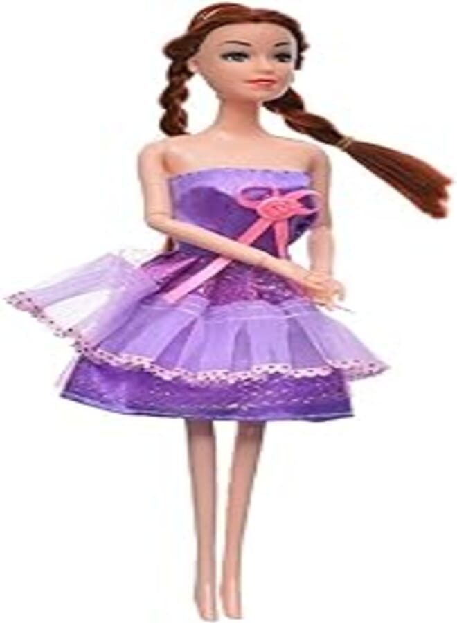 Girl welfare 176a2 set of 2 model dolls different sizes with spare colourful dresses - multi color
