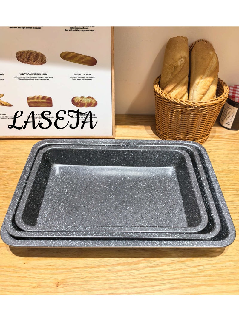 Laseta 3 PCS Square baking pan set - Image 1