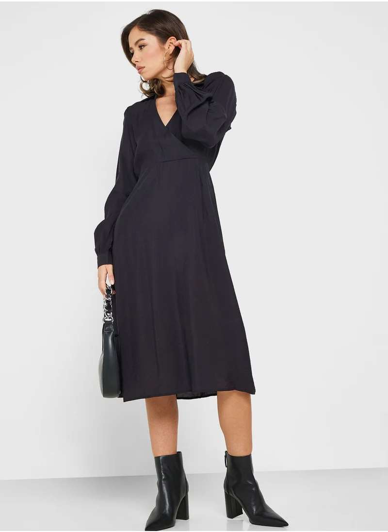 VERO MODA V-Neck Tiered Dress