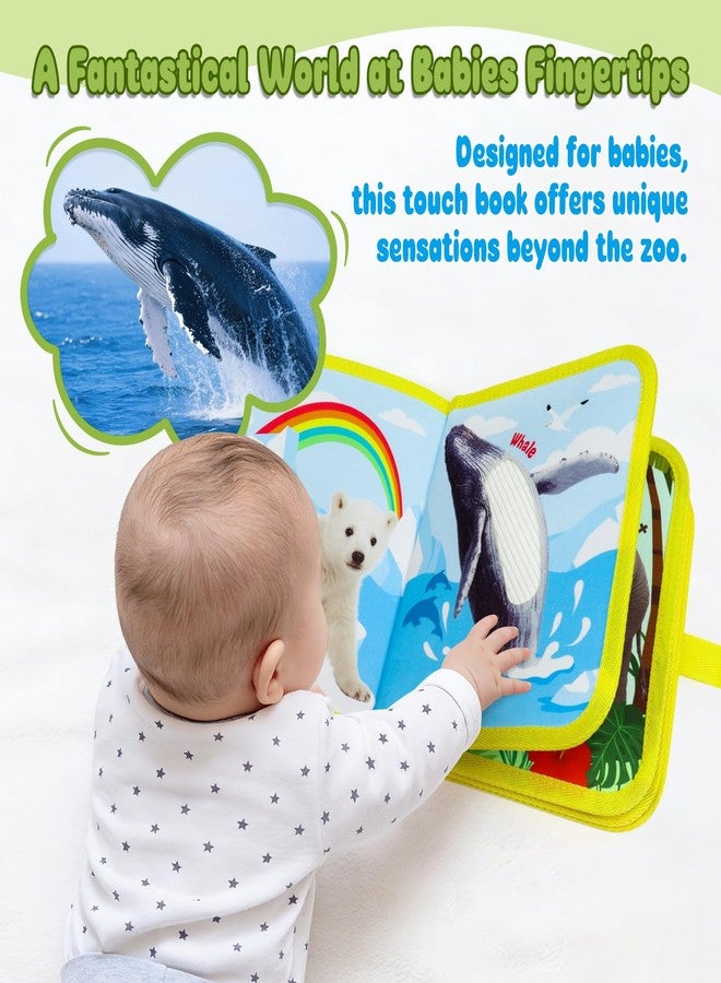 Dr.Rapeti Touch and Feel Book, Tactile Book, Sensory Cloth Toy, Interactive Fabric Touch Toy, Textures & Interactive for Infant Development - Image 4