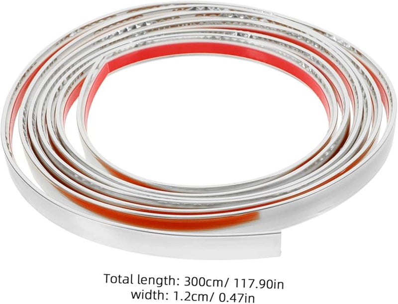 Silver Self Adhesive Corner Molding Flexible Caulking Strips For Tiles Ceilings Walls - Image 3