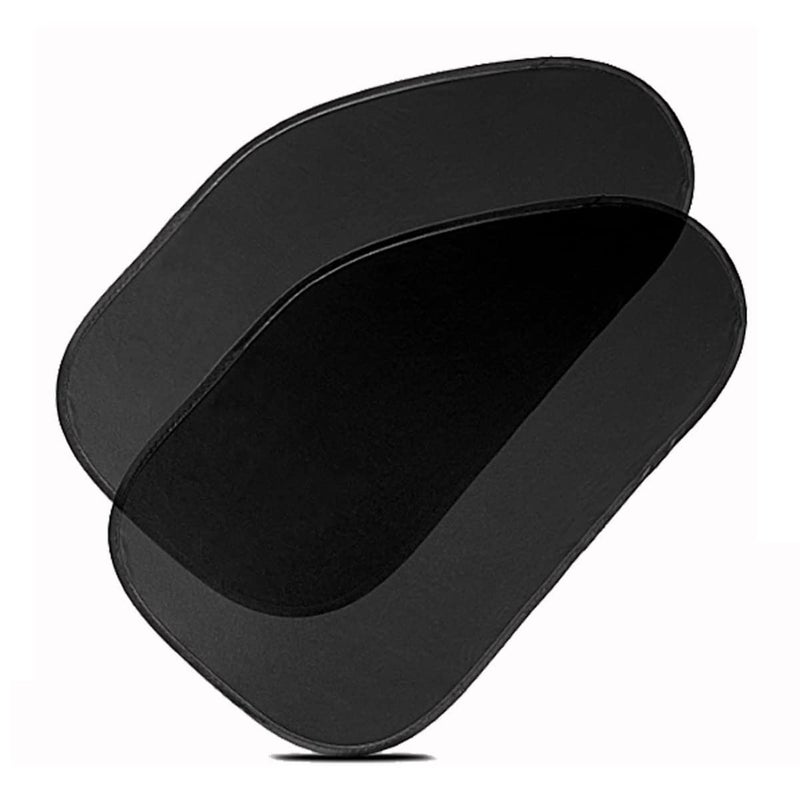 Zone Tech Side Window Cling On Sun Shades 2Pack Mesh Car PopUp Non Suction Cups Needed SunShield