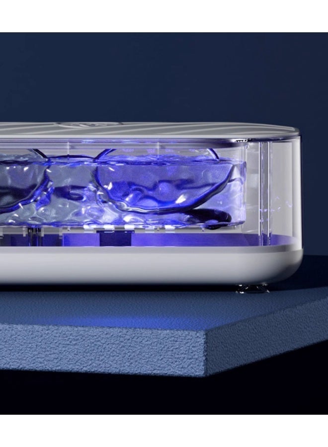 Ultrasonic Jewelry Cleaner, Rechargeable Ultrasonic Cleaner Machine with UV lights for Jewelry, Eyeglasses, Rings, Watch Strap, Dentures - Image 2