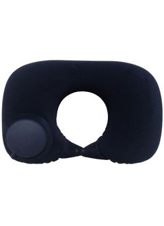 Arabest Press inflatable U-shaped pillow neck pillow travel artifact neck folding portable flocking blowing travel pillow U-shaped pillow  - Image 1