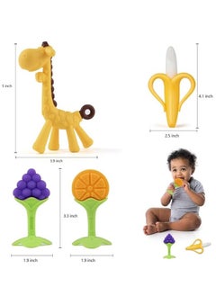 Gonice Pack Of 4 Baby Teethers For Newborn  - Image 4