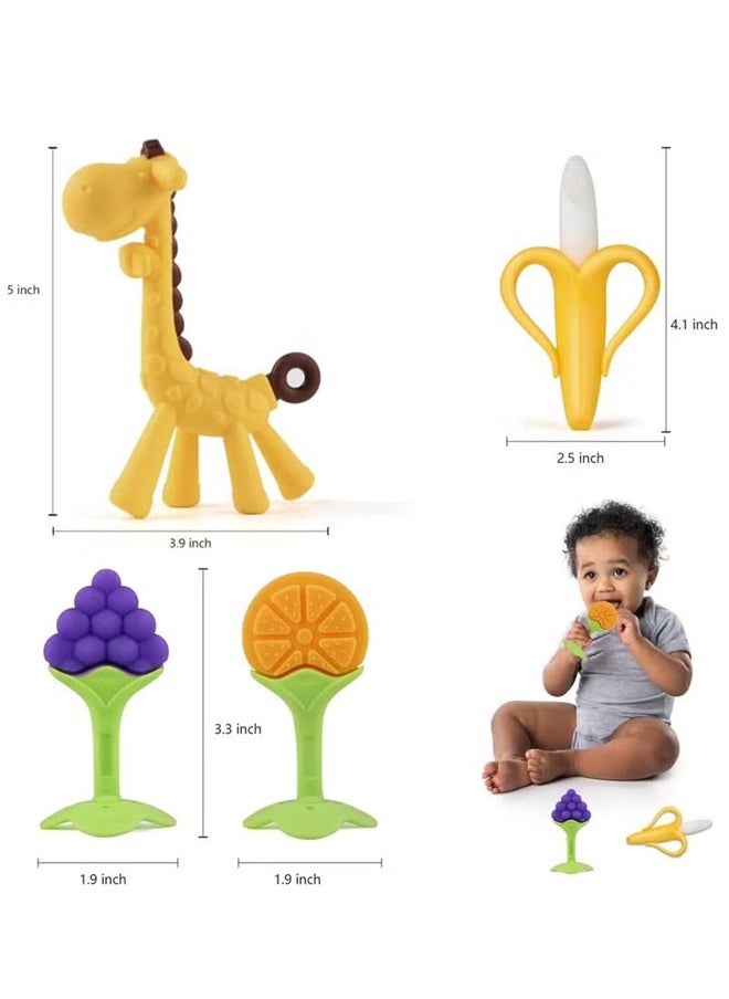 Gonice Pack Of 4 Baby Teethers For Newborn  - Image 4