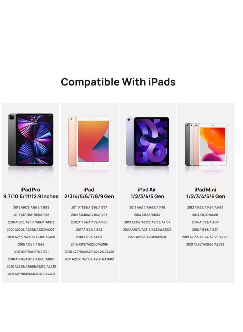 Stylus Pen for iPad Apple Pencil for iPad 9/8/7/6/5/4/3/2 Pro 12.9/11/10.5/9.7 Air 5/4/3/2 Mini 6/5/4 Alternative 2nd 1st Generation Stylus Pens for Touch Screens - Image 2