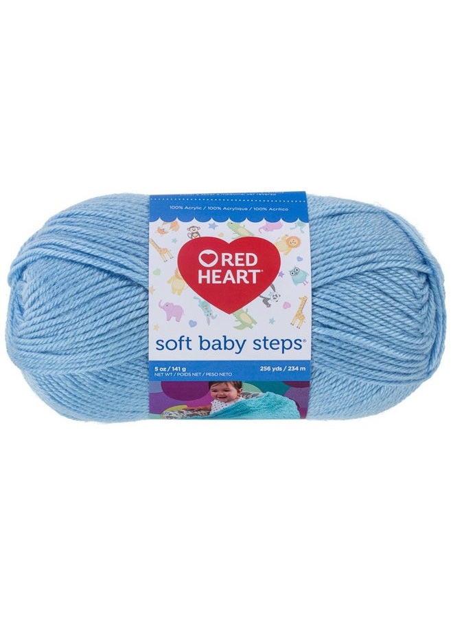 RED HEART Soft Baby Steps Yarn, Baby Blue - Image 1