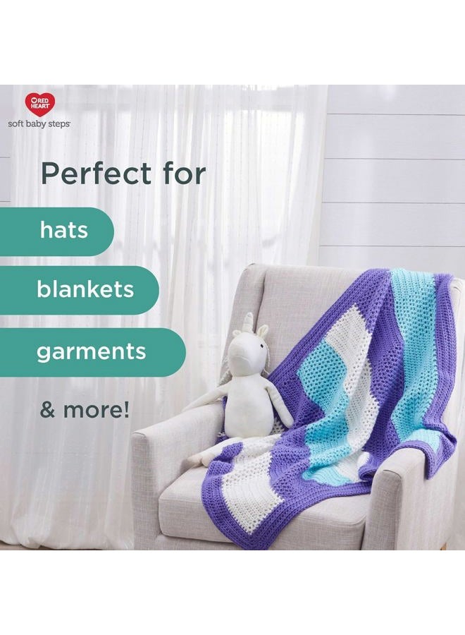 RED HEART Soft Baby Steps Yarn, Baby Blue - Image 4