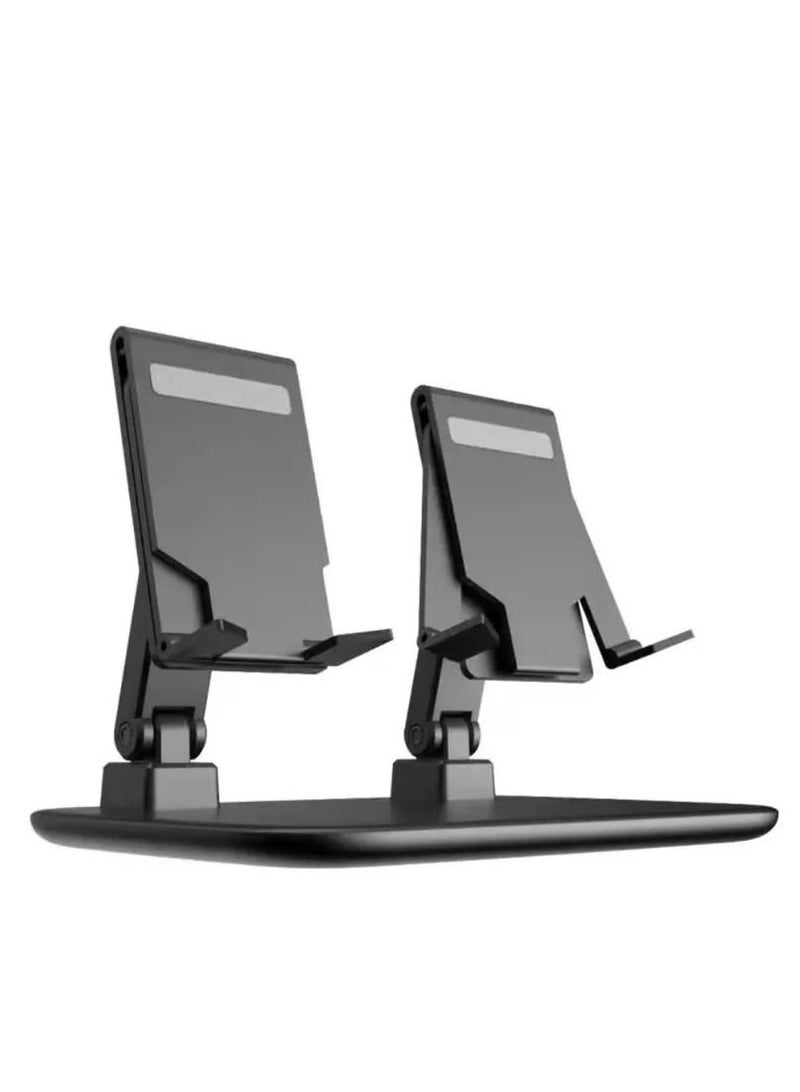 فيند Multi حامل سطح مكتب مزدوج متعدد الأغراض للهاتف المحمول والتابلت أسود - Image 1