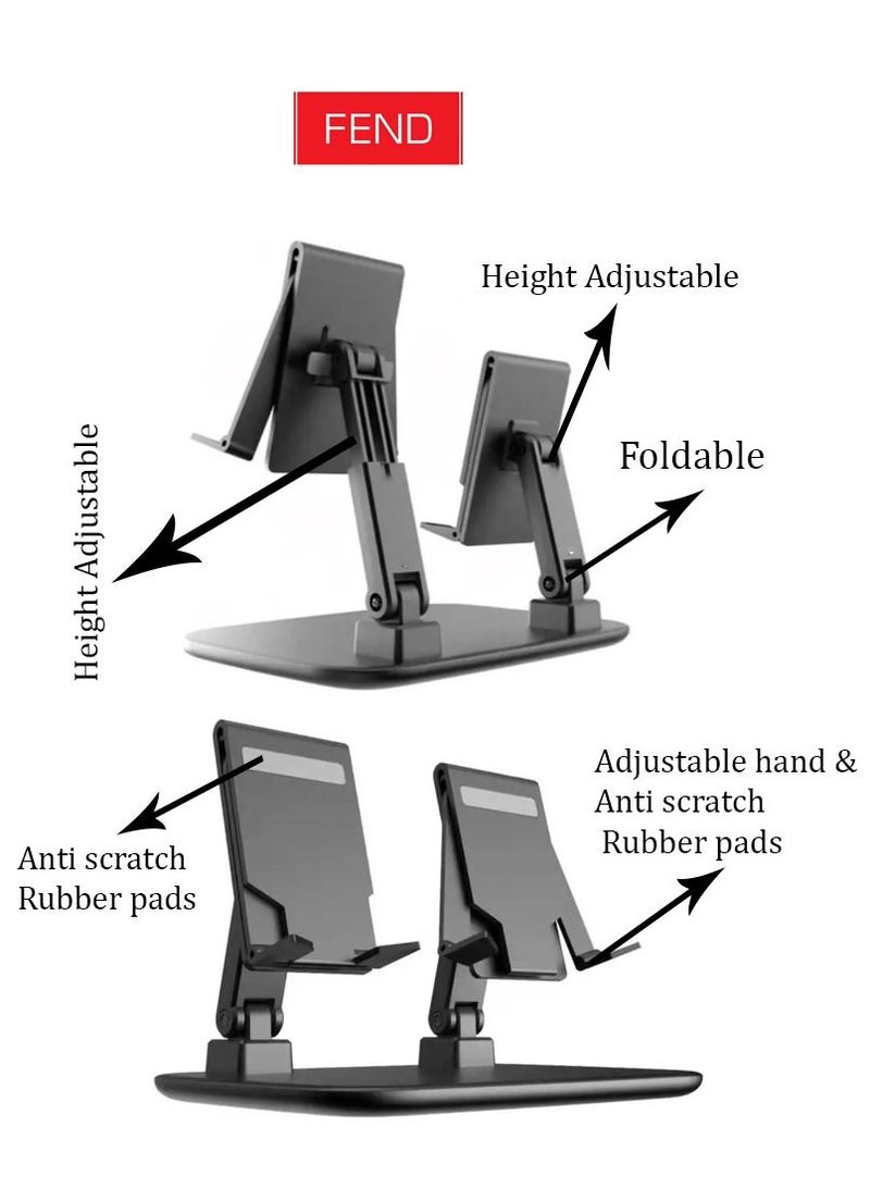 فيند Multi حامل سطح مكتب مزدوج متعدد الأغراض للهاتف المحمول والتابلت أسود - Image 5