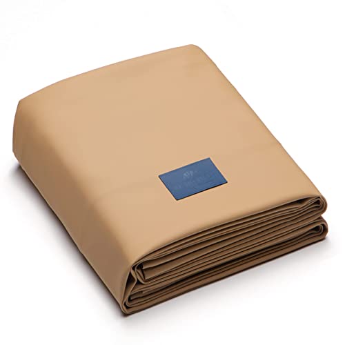 BEARCOVER Heavy Duty Leatherette Billiard Pool Table Cover, Waterproof & Tearproof Cover for Pool Table 7/8/9FT (10 Colors Available) (7 Feet/Wheat Brown) - Image 3