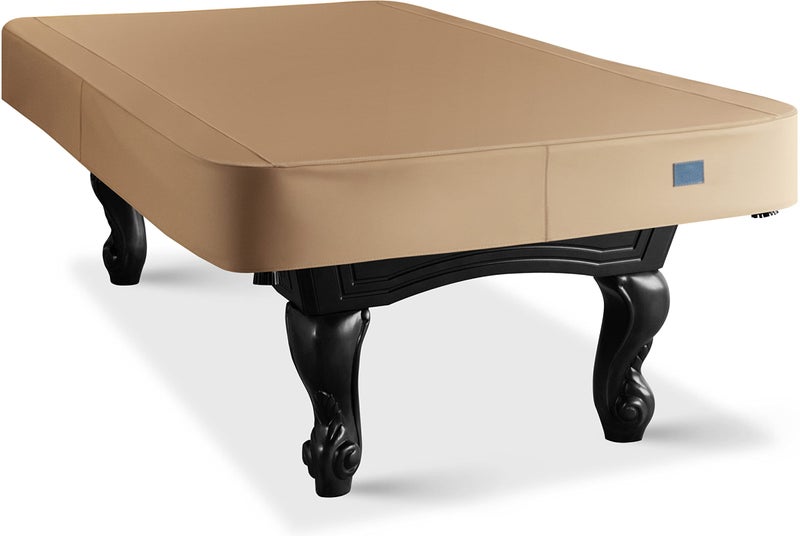 BEARCOVER Heavy Duty Leatherette Billiard Pool Table Cover, Waterproof & Tearproof Cover for Pool Table 7/8/9FT (10 Colors Available) (7 Feet/Wheat Brown) - Image 1