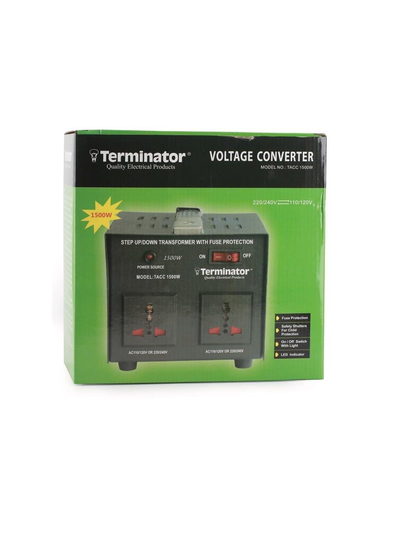 Terminator Converter 1500W Ac to AC 2 universal output socket 13A UK Type  - Image 3
