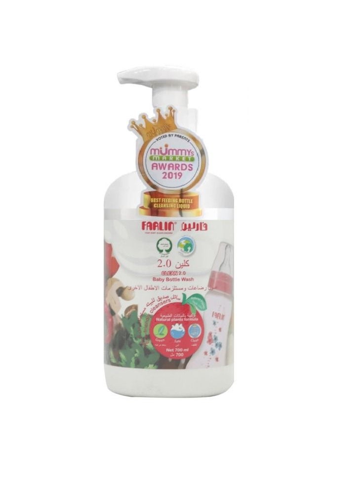 FARLIN Wash And Cleansers Baby Bottle, Natural Plants Formula - 700Ml  - Image 1
