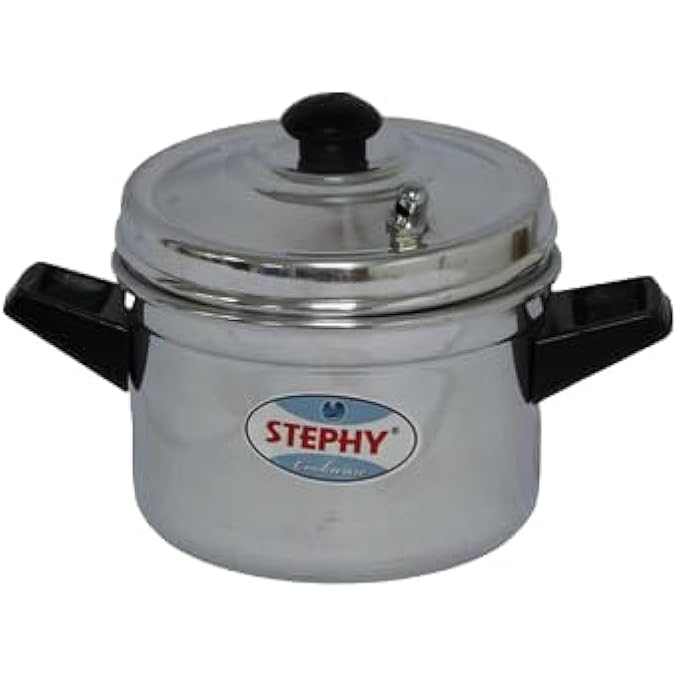 STEPHY وعاء طهي إيدلي من الألومنيوم، وعاء طهي إيدلي بالبخار، رقم 1، 185×20×13 سم، فضي - Image 1